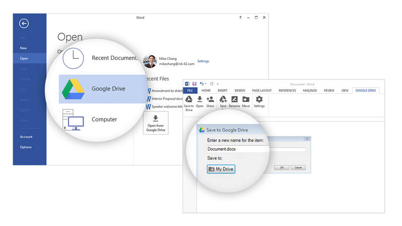 Microsoft Office permite salvar arquivos direto no Drive