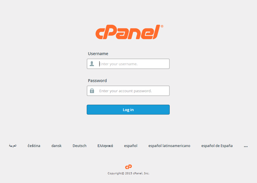 Login cPanel